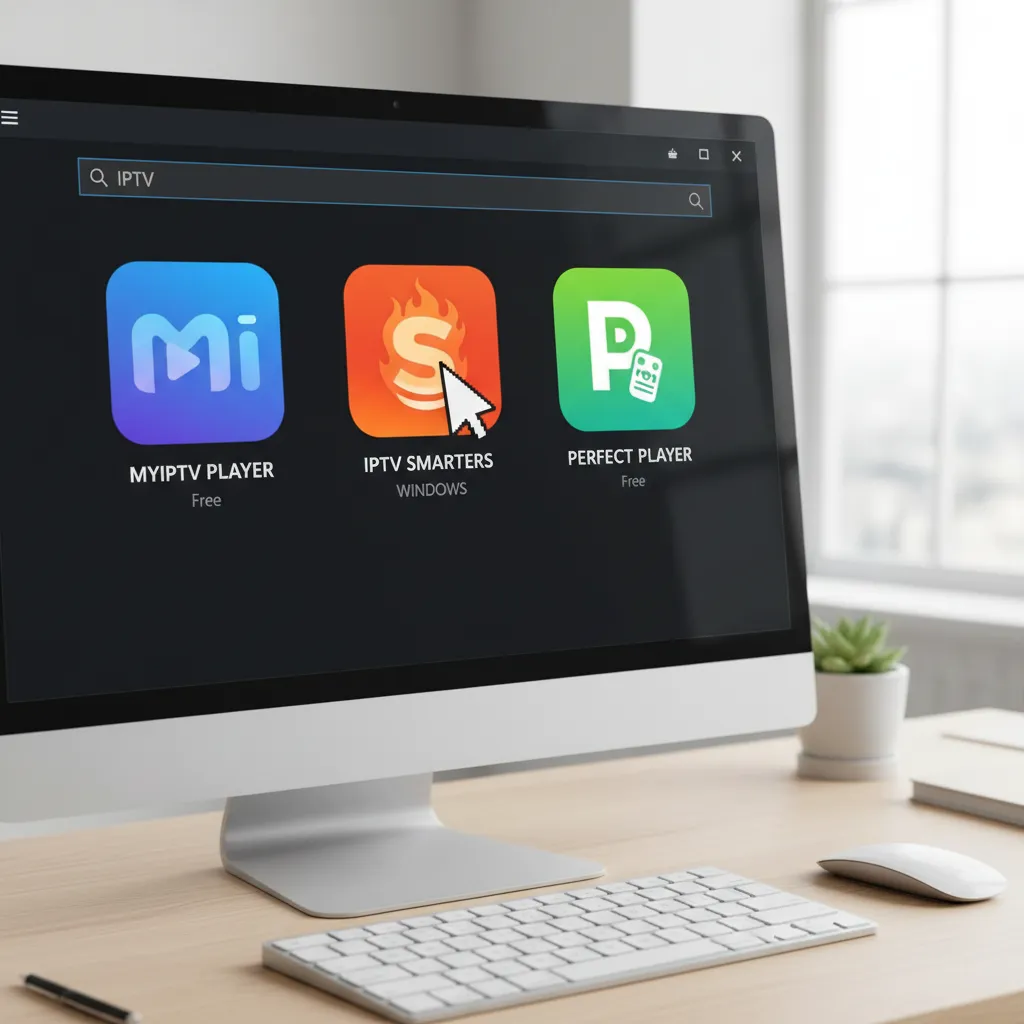 IPTV Apps wie MYIPTV PLAYER, IPTV SMARTERS oder PERFECT PLAYER werden im Microsoft Store angezeigt