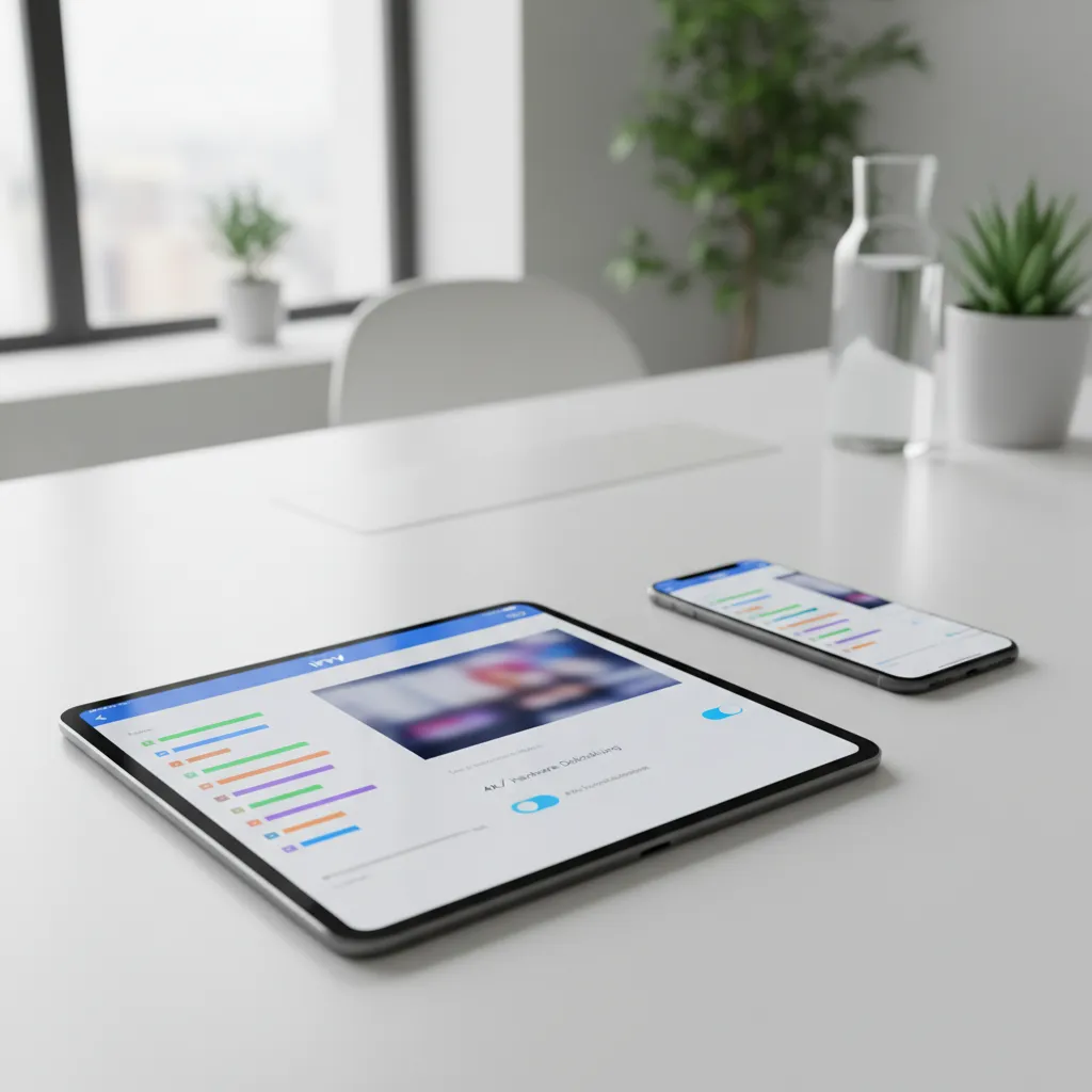 Geladene IPTV Kanalliste auf iPhone mit aktivierter 4K Hardware-Beschleunigung