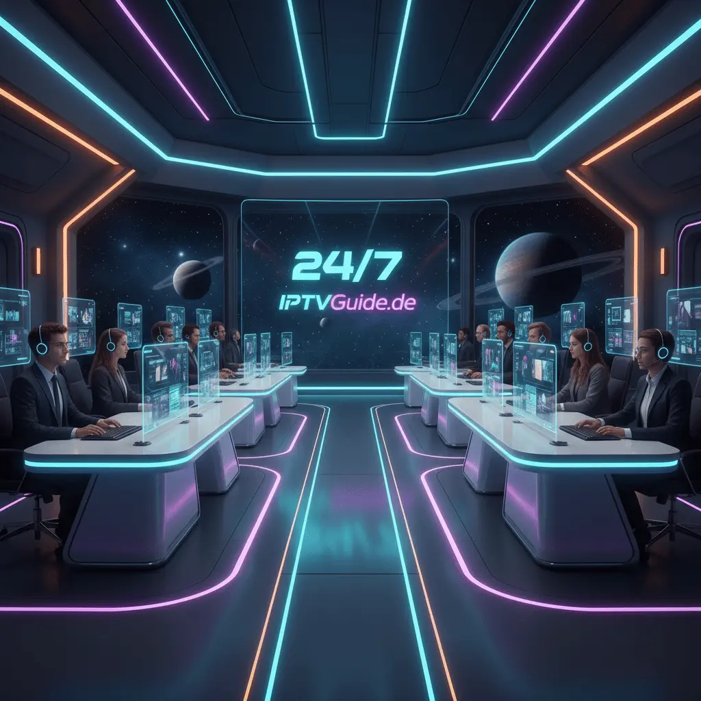 Support-Team mit Fokus auf IPTV-Fragen